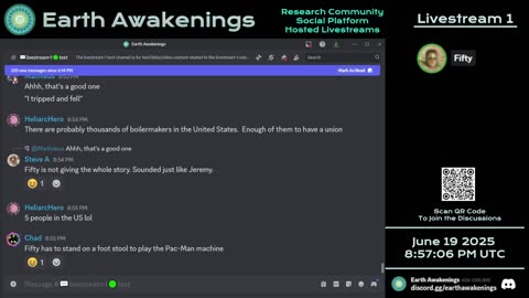 Earth Awakenings - Livestream 1 - #3239 - Live on Rumble/Youtube/X-Twitter/Twitch