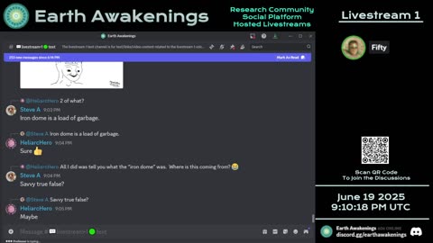 Earth Awakenings - Livestream 1 - #3239 - Live on Rumble/Youtube/X-Twitter/Twitch