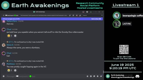 Earth Awakenings - Livestream 1 - #3239 - Live on Rumble/Youtube/X-Twitter/Twitch
