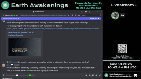 Earth Awakenings - Livestream 1 - #3239 - Live on Rumble/Youtube/X-Twitter/Twitch