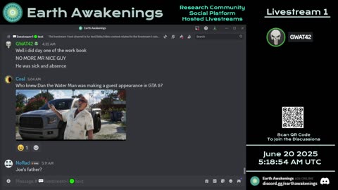 Earth Awakenings - Livestream 1 - #3239 - Live on Rumble/Youtube/X-Twitter/Twitch