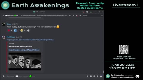 Earth Awakenings - Livestream 1 - #3239 - Live on Rumble/Youtube/X-Twitter/Twitch