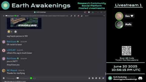 Earth Awakenings - Livestream 1 - #3239 - Live on Rumble/Youtube/X-Twitter/Twitch