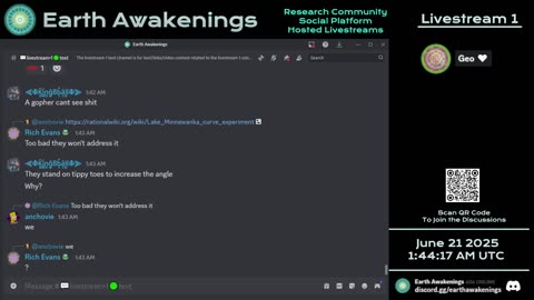 Earth Awakenings - Livestream 1 - #3239 - Live on Rumble/Youtube/X-Twitter/Twitch