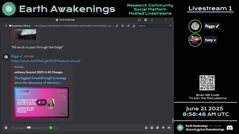Earth Awakenings - Livestream 1 - #3241 - Live on Rumble/Youtube/X-Twitter/Twitch