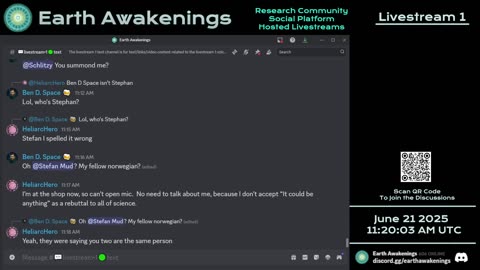 Earth Awakenings - Livestream 1 - #3241 - Live on Rumble/Youtube/X-Twitter/Twitch