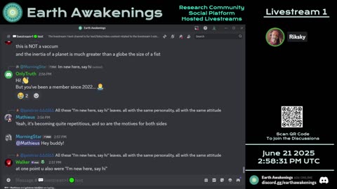 Earth Awakenings - Livestream 1 - #3241 - Live on Rumble/Youtube/X-Twitter/Twitch