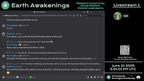 Earth Awakenings - Livestream 1 - #3241 - Live on Rumble/Youtube/X-Twitter/Twitch