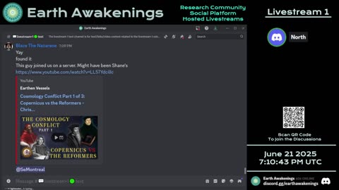 Earth Awakenings - Livestream 1 - #3241 - Live on Rumble/Youtube/X-Twitter/Twitch