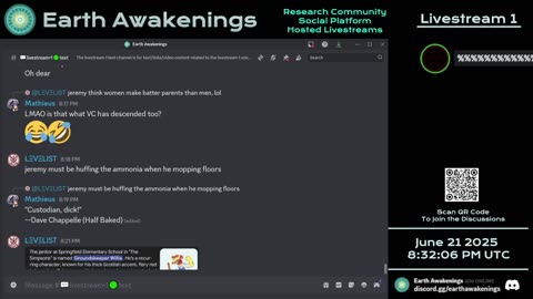 Earth Awakenings - Livestream 1 - #3241 - Live on Rumble/Youtube/X-Twitter/Twitch