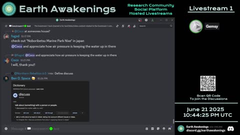 Earth Awakenings - Livestream 1 - #3241 - Live on Rumble/Youtube/X-Twitter/Twitch