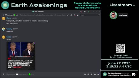 Earth Awakenings - Livestream 1 - #3245 - Live on Rumble/Youtube/X-Twitter/Twitch