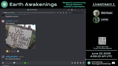 Earth Awakenings - Livestream 1 - #3245 - Live on Rumble/Youtube/X-Twitter/Twitch