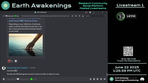 Earth Awakenings - Livestream 1 - #3245 - Live on Rumble/Youtube/X-Twitter/Twitch