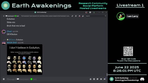 Earth Awakenings - Livestream 1 - #3245 - Live on Rumble/Youtube/X-Twitter/Twitch