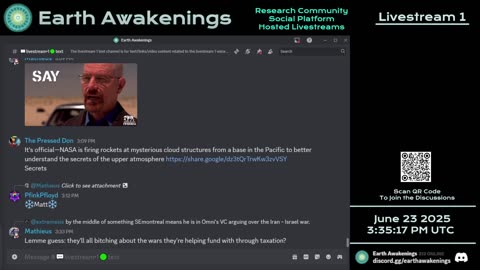 Earth Awakenings - Livestream 1 - #3249 - Live on Rumble/Youtube/X-Twitter/Twitch