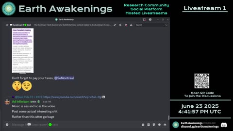 Earth Awakenings - Livestream 1 - #3249 - Live on Rumble/Youtube/X-Twitter/Twitch