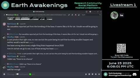 Earth Awakenings - Livestream 1 - #3249 - Live on Rumble/Youtube/X-Twitter/Twitch