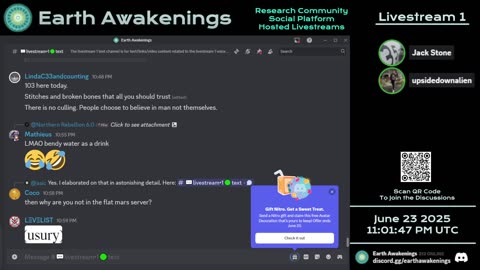 Earth Awakenings - Livestream 1 - #3249 - Live on Rumble/Youtube/X-Twitter/Twitch