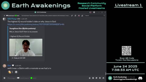 Earth Awakenings - Livestream 1 - #3251 - Live on Rumble/Youtube/X-Twitter/Twitch