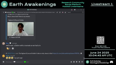 Earth Awakenings - Livestream 1 - #3251 - Live on Rumble/Youtube/X-Twitter/Twitch