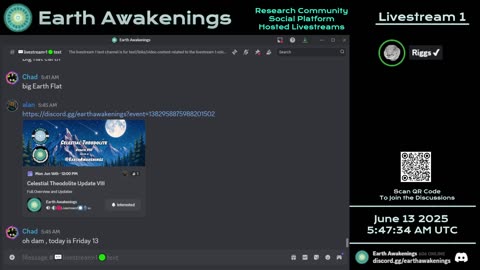 Earth Awakenings - Livestream 1 - #3226 - Live on Rumble/Youtube/X-Twitter/Twitch