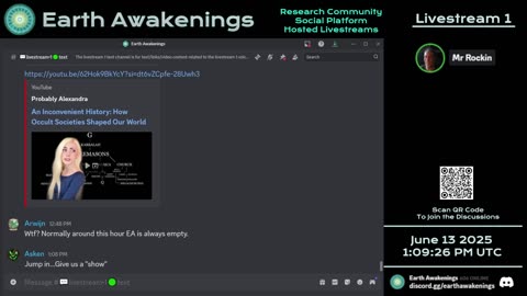 Earth Awakenings - Livestream 1 - #3226 - Live on Rumble/Youtube/X-Twitter/Twitch