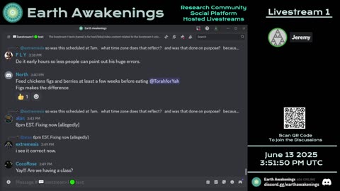 Earth Awakenings - Livestream 1 - #3226 - Live on Rumble/Youtube/X-Twitter/Twitch