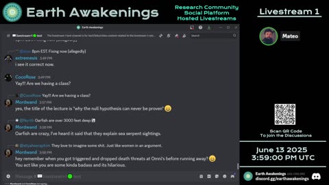 Earth Awakenings - Livestream 1 - #3226 - Live on Rumble/Youtube/X-Twitter/Twitch