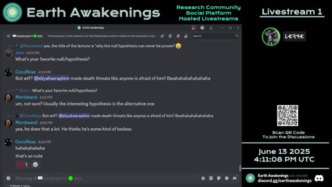 Earth Awakenings - Livestream 1 - #3226 - Live on Rumble/Youtube/X-Twitter/Twitch