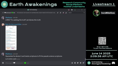Earth Awakenings - Livestream 1 - #3228 - Live on Rumble/Youtube/X-Twitter/Twitch