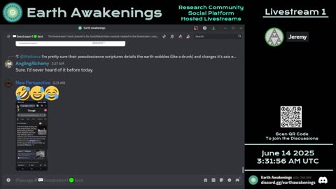 Earth Awakenings - Livestream 1 - #3228 - Live on Rumble/Youtube/X-Twitter/Twitch