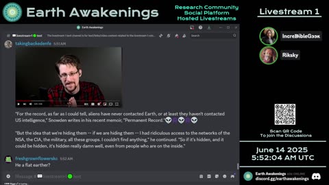 Earth Awakenings - Livestream 1 - #3228 - Live on Rumble/Youtube/X-Twitter/Twitch
