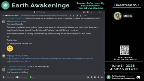 Earth Awakenings - Livestream 1 - #3228 - Live on Rumble/Youtube/X-Twitter/Twitch