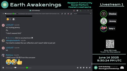 Earth Awakenings - Livestream 1 - #3229 - Live on Rumble/Youtube/X-Twitter/Twitch