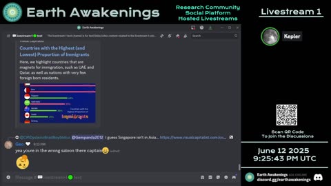 Earth Awakenings - Livestream 1 - #3225 - Live on Rumble/Youtube/X-Twitter/Twitch