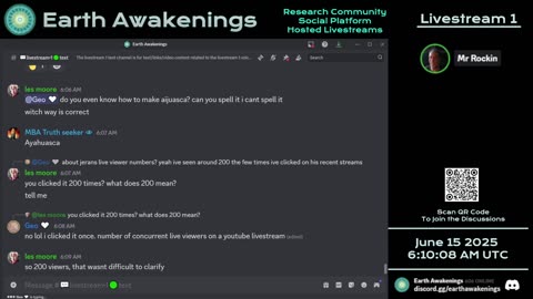 Earth Awakenings - Livestream 1 - #3229 - Live on Rumble/Youtube/X-Twitter/Twitch