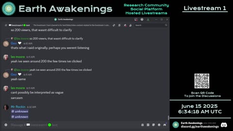 Earth Awakenings - Livestream 1 - #3229 - Live on Rumble/Youtube/X-Twitter/Twitch