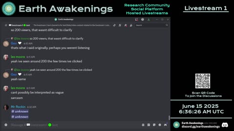 Earth Awakenings - Livestream 1 - #3229 - Live on Rumble/Youtube/X-Twitter/Twitch