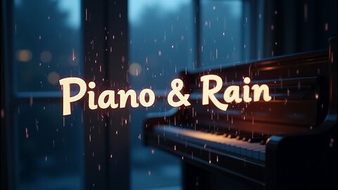 Rain Featuring Soft Piano Music for Sleep | Gentle Rain Sounds for Deep Relaxation & Restful Sleep
