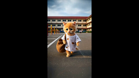 Mocked Cat in Tattered Clothes | Working Cat #catshorts #workingcat