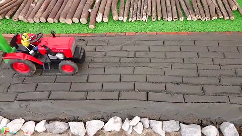diy_mini_motor_grader_machine_making_road_with_bricks_science_project___diy_tractor #miniwaterpump