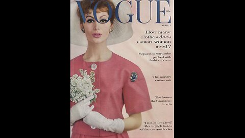 Vogue Magazine April, 1960 ASMR #relax #escape