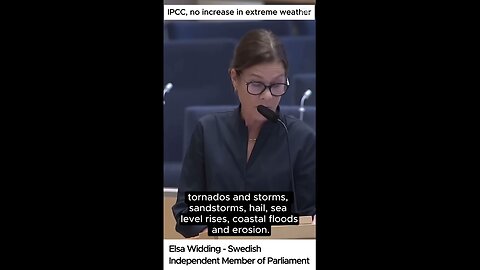 Elsa Widding - IPCC, no increase in extreme weather