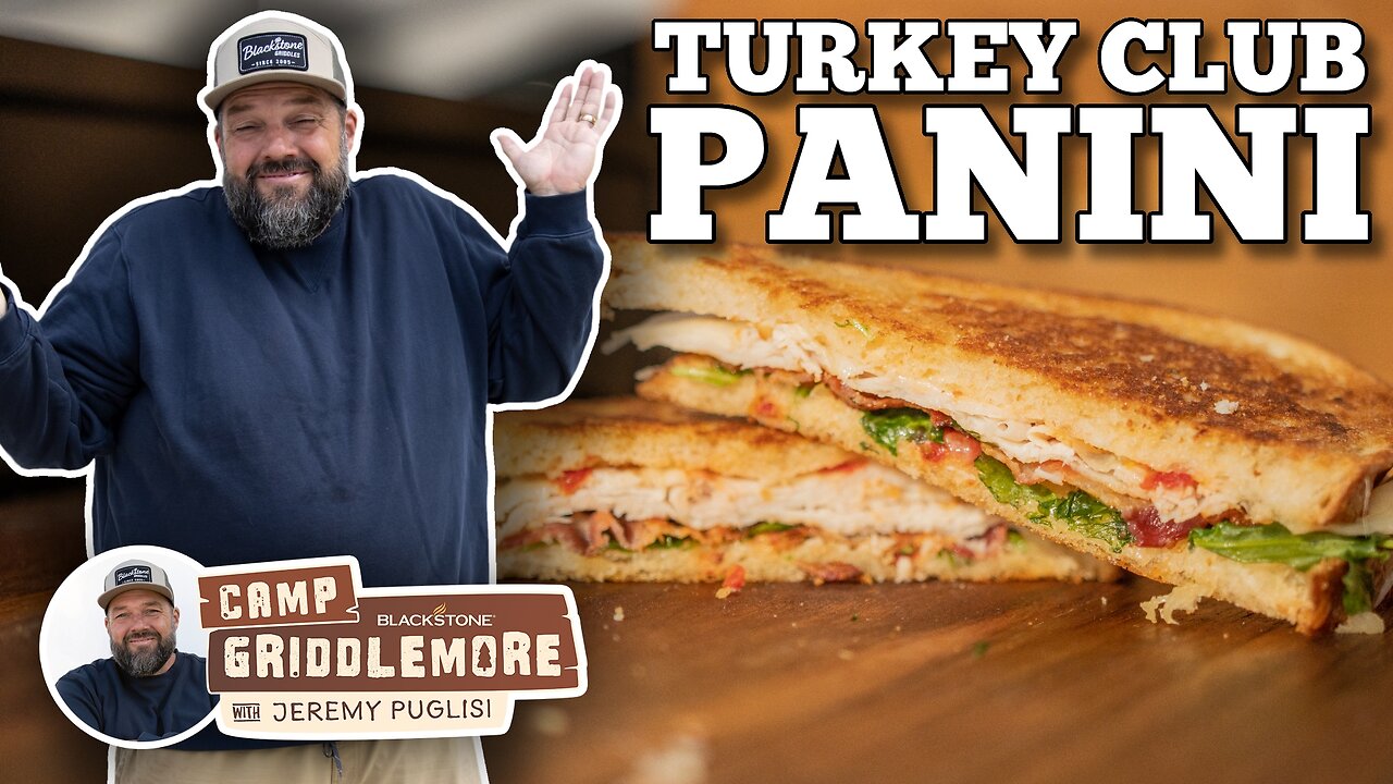 Jeremy's Turkey Club Panini on the Blackstone Griddle