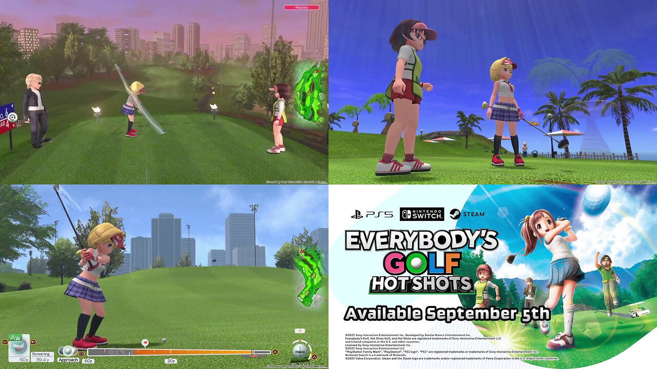 Everybodys Golf Hot Shots (Nintendo Switch and Playstation 5) [September 5th,2025 Release Date Trailer]