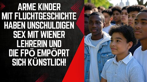 Arme Kinder mit Fluchtgeschichte haben unschuldigen Spass mit Wiener Lehrerin und die FPÖ ist empört