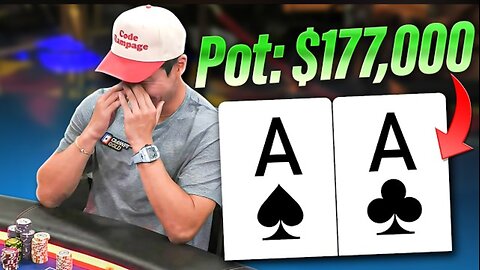 *I Have ACES And My Opponent Is ALL-IN For $177,000! INSANE ENDING!*