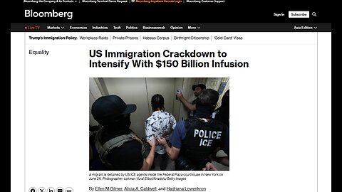 US Immigration Crackdown $150 Billion Infusion and 2-State Vision