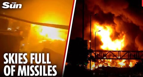 Hundreds of missiles rain down on Israel & Iran as death toll rises in barrage of explosions.